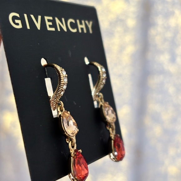 Givenchy Crystal Double Drop Earrings - Picture 6 of 7